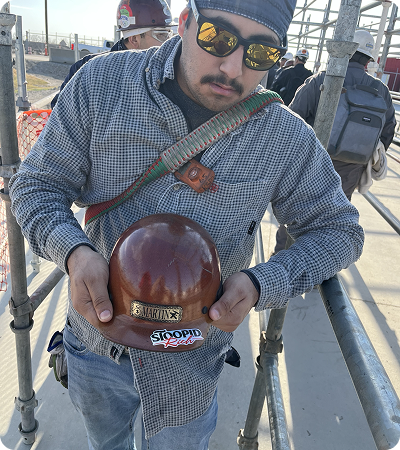 Community member wearing the brand